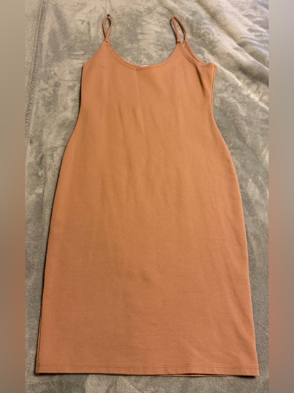 Everyday Sleeveless Slip Dress in Rust